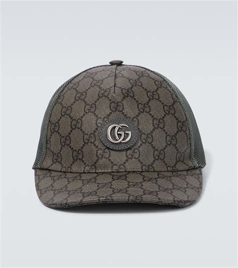 gucci cap auf rechnung|Baseballcap GG Supreme aus Canvas und Mesh in Grau .